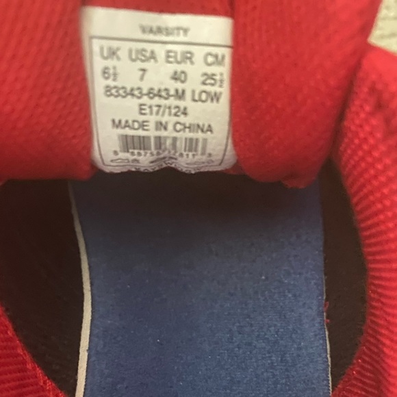 Red K-Swiss Sneakers - Picture 5 of 6